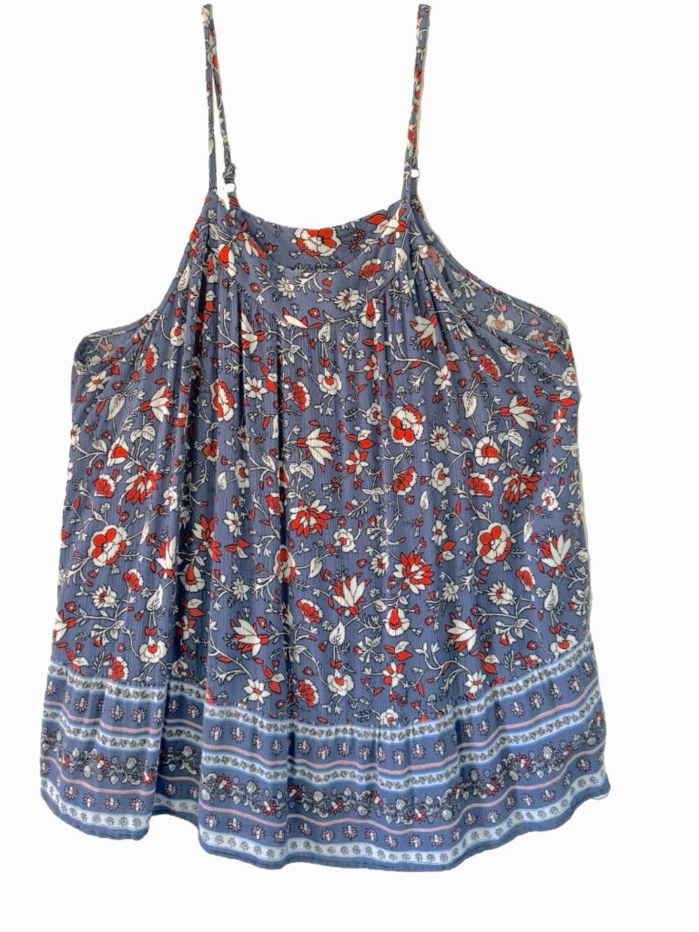 Old Navy XL BLUE FLORAL Cami Tank Top